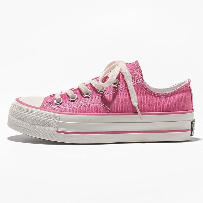 Vans Shoes Old Skool - รองเท้าผ้าใบพื้นหนาสำหรับนักเรียนหญิง รองเท้าผ้าใบลำลองเสริมส้นเพิ่มความสูงแบบซ่อน พื้นหนา รองเท้ากีฬาลำลอง