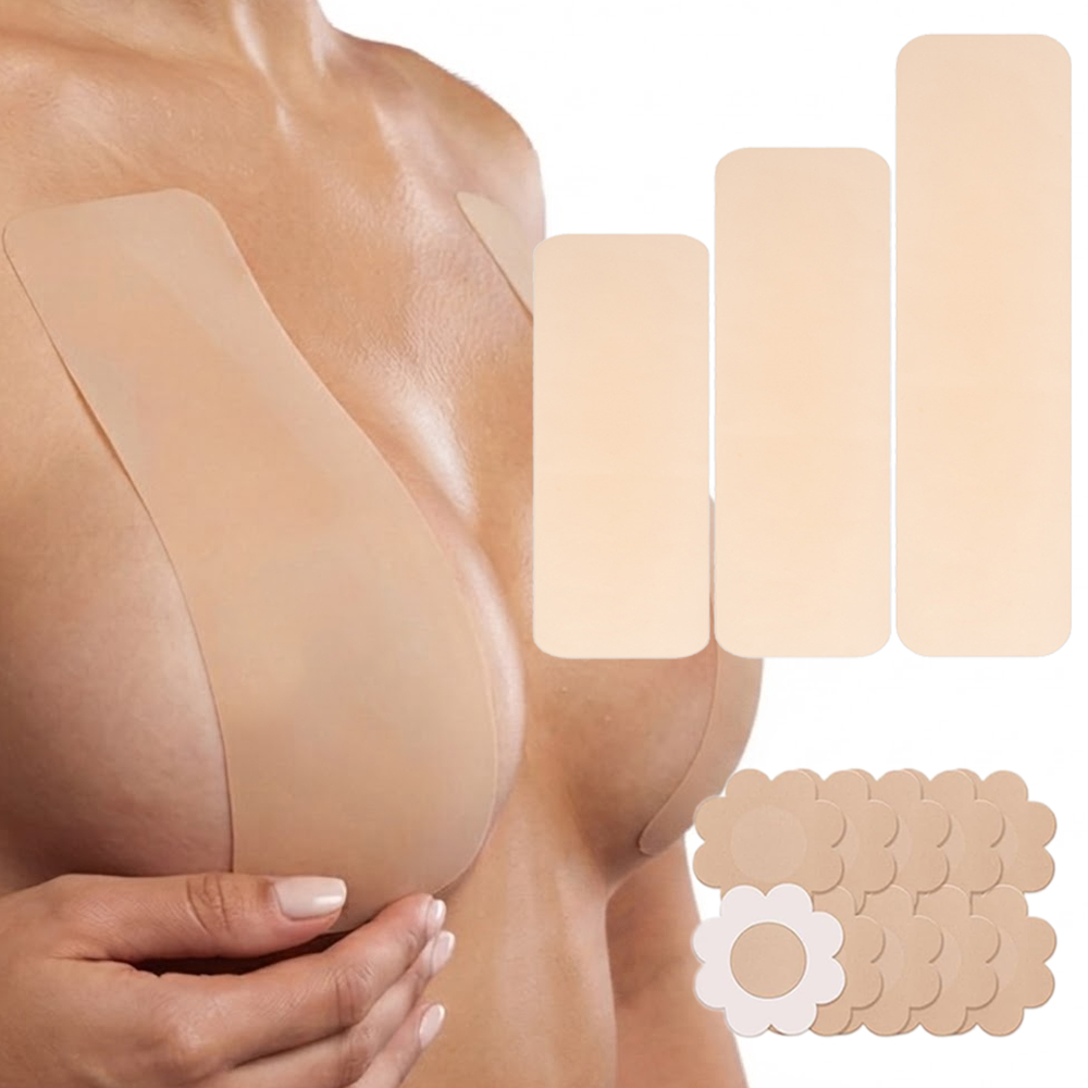 เทปซิลิโคนยกกระชับหน้าอกแบบสำเ - Silicone Bra Adhesive บทวิจารณ์และราคา